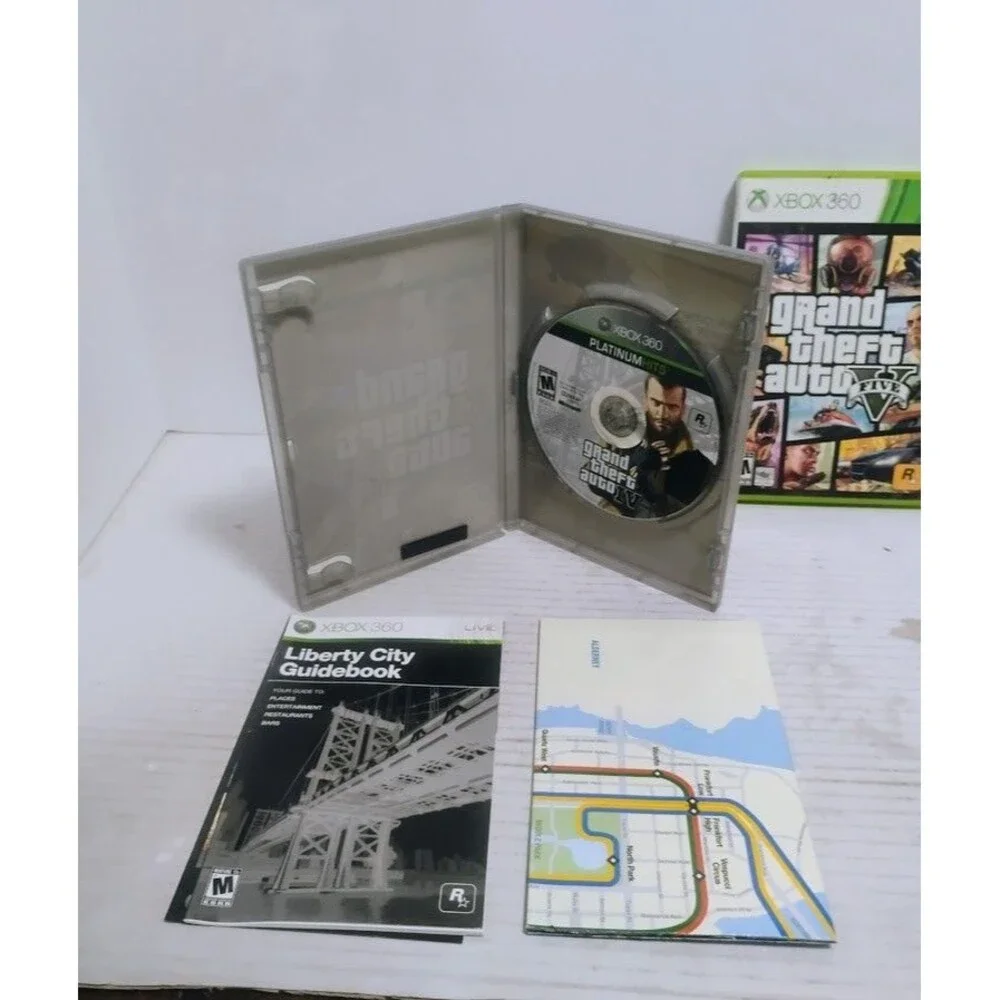 XBOX 360 GRAND THEFT AUTO GTA LOT GTA IV GTA V & LIBERTY CITY STORIES READ!!!!